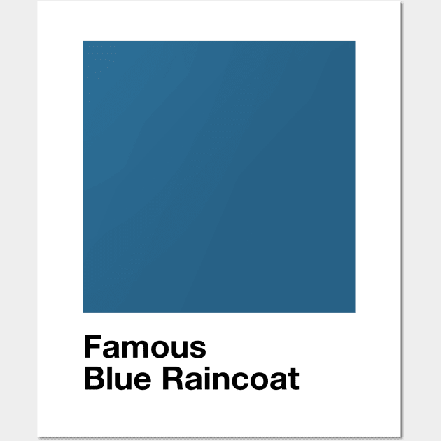 Pantone Famous Blue Raincoat Wall Art by Perezzzoso